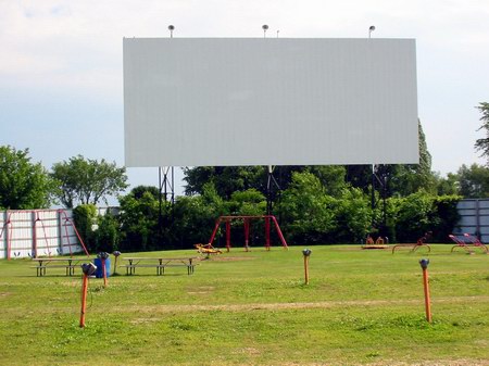 5 Mile Drive-In Theatre - Front Of Screen (newer photo)